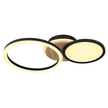 Globo Sid fekete-opál LED mennyezeti lámpa (GLO-67273-28) LED 1 izzós IP20