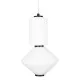 Maxlight Akiko fekete-opál LED függesztett lámpa (MAX-P0467) LED 1 izzós IP20