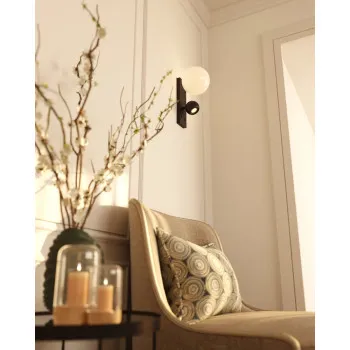 Maxlight Atom fekete LED fali lámpa (MAX-W0351) LED 1 izzós IP20