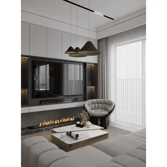 Maxlight Bellmond fekete LED függesztett lámpa (MAX-P0565) LED 3 izzós IP20