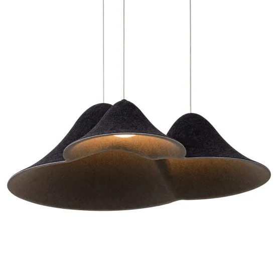 Maxlight Bellmond fekete LED függesztett lámpa (MAX-P0565) LED 3 izzós IP20
