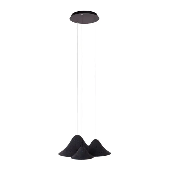 Maxlight Bellmond fekete LED függesztett lámpa (MAX-P0565) LED 3 izzós IP20