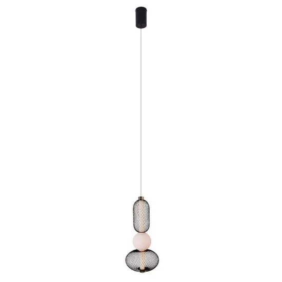 Maxlight Bora fekete-arany LED függesztett lámpa (MAX-P0591) LED 1 izzós IP20