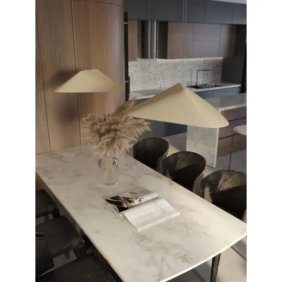 Maxlight Carbon krém-szürke LED függesztett lámpa (MAX-P0568) LED 1 izzós IP20