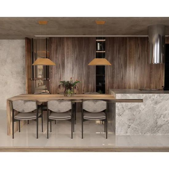 Maxlight Carbon méz-szürke LED függesztett lámpa (MAX-P0569) LED 1 izzós IP20