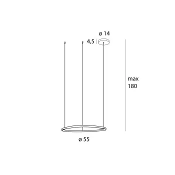 Maxlight Cayenne rózsarany LED függesztett lámpa (MAX-P0605D) LED 1 izzós IP20