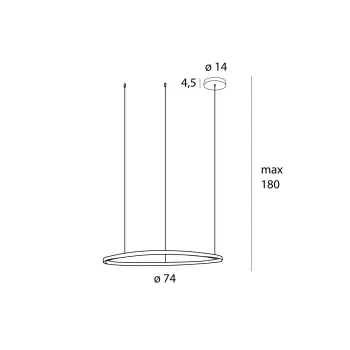 Maxlight Cayenne rózsarany LED függesztett lámpa (MAX-P0606D) LED 1 izzós IP20