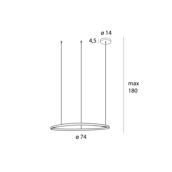 Maxlight Cayenne rózsarany LED függesztett lámpa (MAX-P0606D) LED 1 izzós IP20