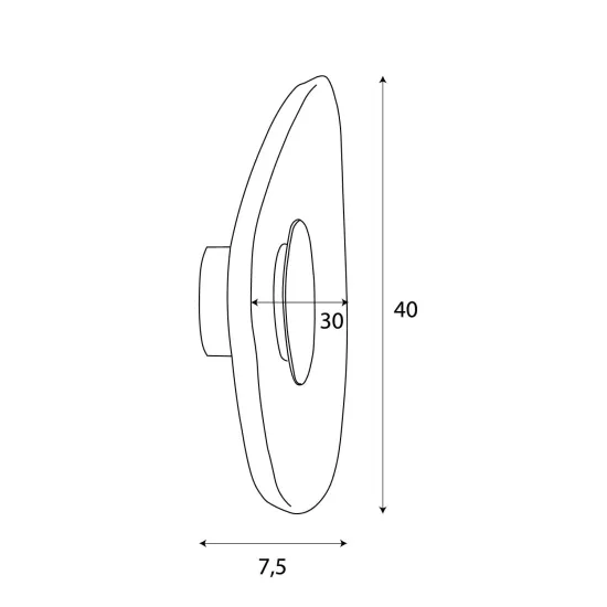 Maxlight Deux fekete LED fali lámpa (MAX-W0558) LED 1 izzós IP20