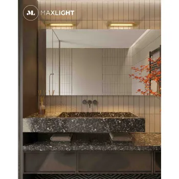 Maxlight Flink arany fürdőszobai LED fali lámpa (MAX-W0318) LED 1 izzós IP44