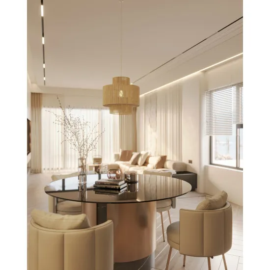 Maxlight Labriz natúr-fehér függesztett lámpa (MAX-P0586) E27 1 izzós IP20