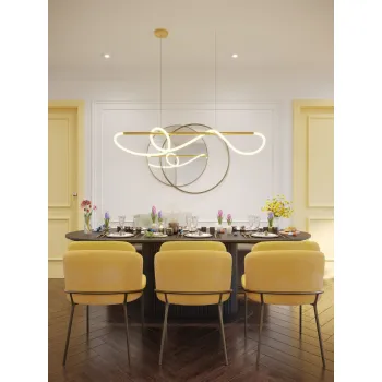 Maxlight Laguna arany LED függesztett lámpa (MAX-P0614) LED 1 izzós IP20