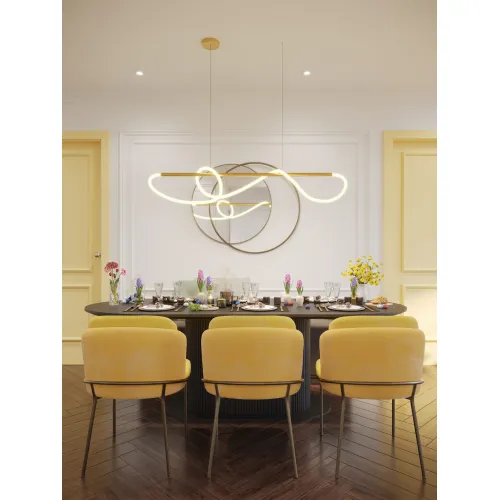 Maxlight Laguna arany LED függesztett lámpa (MAX-P0614) LED 1 izzós IP20