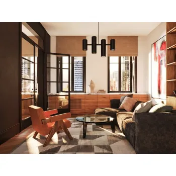 Maxlight Laxer fekete függesztett lámpa (MAX-P0501) GU10 4 izzós IP20