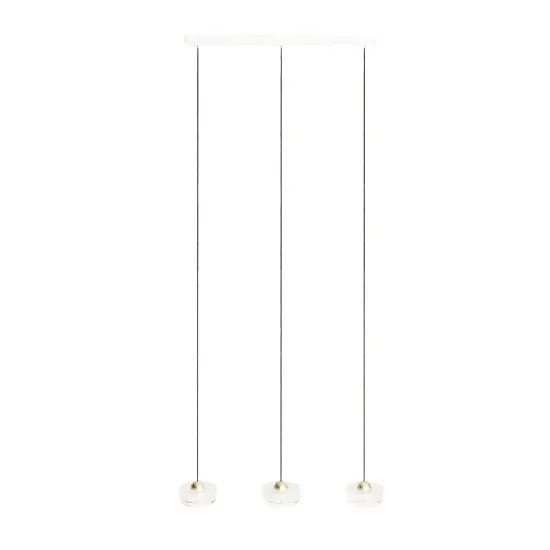 Maxlight Lipari arany-átlátszó LED függesztett lámpa (MAX-P0545) LED 3 izzós IP20