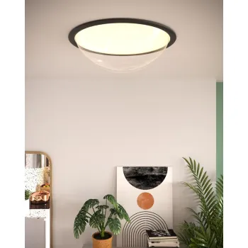 Maxlight Lotto fekete LED mennyezeti lámpa (MAX-C0238) LED 1 izzós IP20