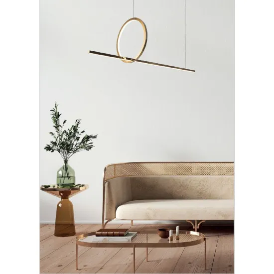 Maxlight Lozanna arany LED függesztett lámpa (MAX-P0390) LED 1 izzós IP20