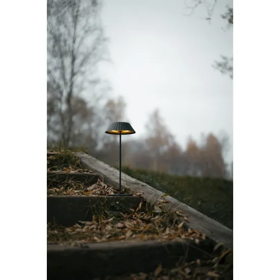 Maxlight Muffin fekete hordozható LED asztali lámpa (MAX-T0066) LED 1 izzós IP44
