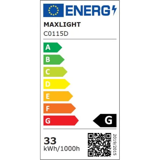 Maxlight Organic króm LED mennyzeti lámpa (MAX-C0115D) LED 33 égős IP20