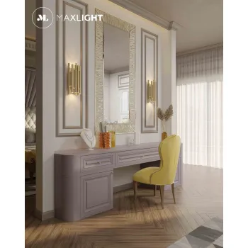 Maxlight Organic csiszolt arany LED falikar (MAX-W0311D) LED 8 izzós IP20