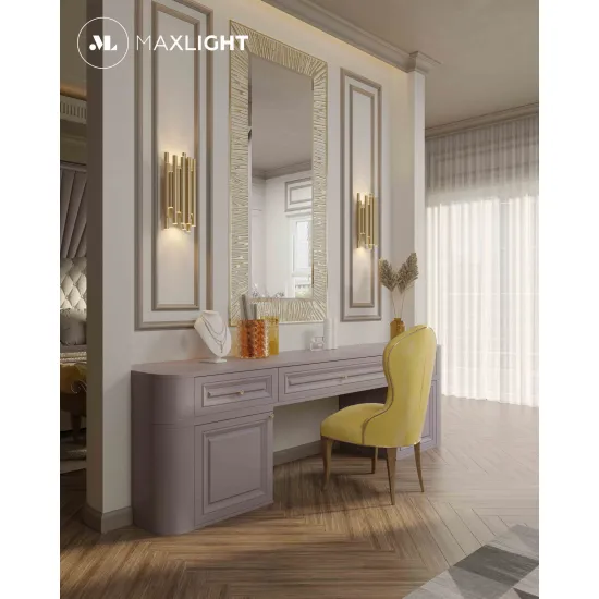 Maxlight Organic csiszolt arany LED falikar (MAX-W0311D) LED 8 izzós IP20