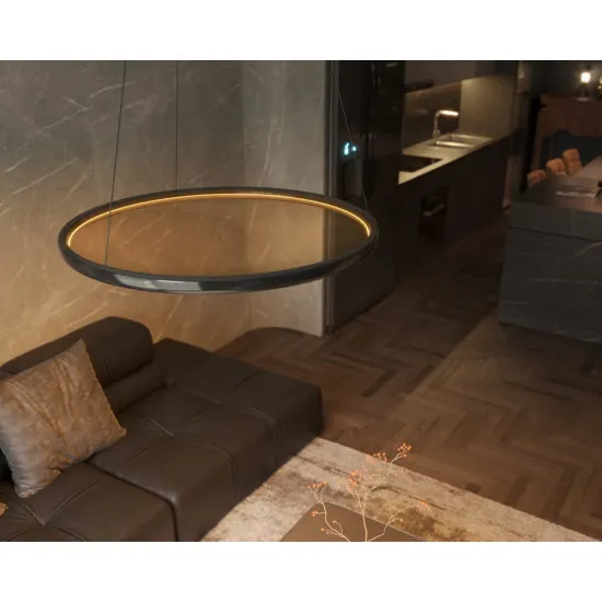 Maxlight Qled fekete LED függesztett lámpa (MAX-P0557) LED 1 izzós IP20