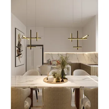 Maxlight Soho fekete LED függesztett lámpa (MAX-P0546) LED 1 izzós IP20