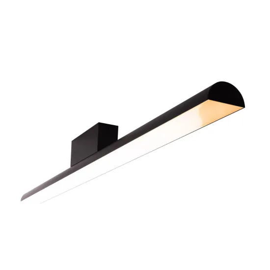 Maxlight Tampa fekete fürdőszobai LED mennyezeti lámpa (MAX-C0242) LED 1 izzós IP44