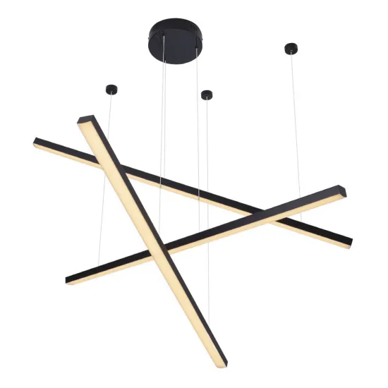 Maxlight Trio fekete LED függesztett lámpa (MAX-P0311D) LED 3 izzós IP20