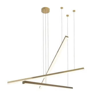 Maxlight Trio 3 csiszolt arany LED függesztett lámpa (MAX-P0474D) LED 3 izzós IP20