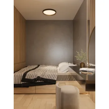 Maxlight Vik fekete-arany LED mennyezeti lámpa (MAX-C0237) LED 1 izzós IP20