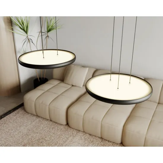 Maxlight Vik fekete-arany LED függesztett lámpa (MAX-P0556) LED 1 izzós IP20