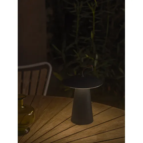 Nordlux Ara To-Go fekete kültéri hordozható LED asztali lámpa (NOR-2318245003) LED 1 izzós IP54