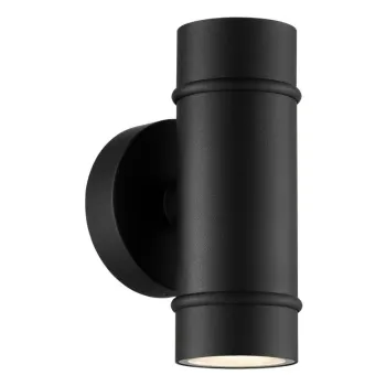 Nordlux Artilus fekete vízvédett kültéri fali lámpa (NOR-2418151003) GU10 2 izzós IP54