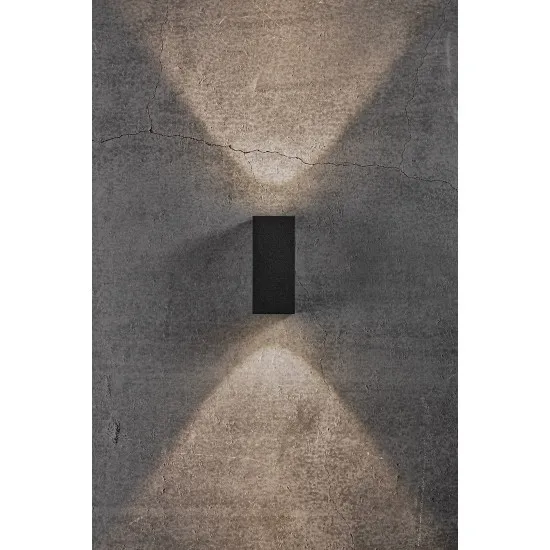 Nordlux Asbol Kubi  fekete LED vízvédett kültéri fali lámpa (NOR-2019071003) LED 1 izzós IP44