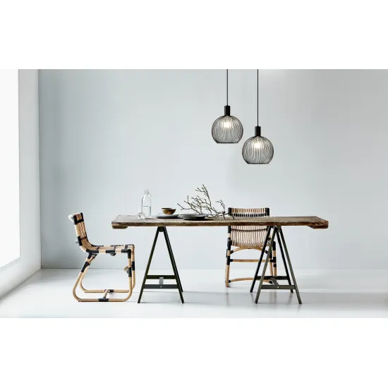 Nordlux Aver fekete függesztett lámpa (NOR-84243003) E27 1 izzós IP20