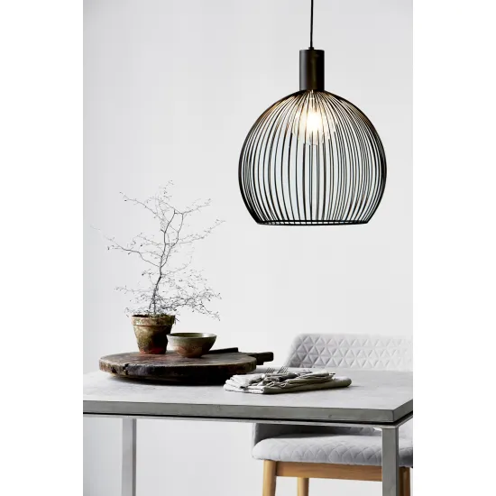 Nordlux Aver fekete függesztett lámpa (NOR-84253003) E27 1 izzós IP20