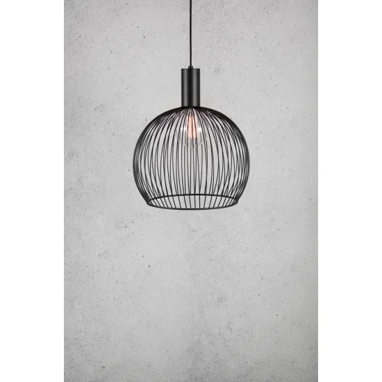 Nordlux Aver fekete függesztett lámpa (NOR-84253003) E27 1 izzós IP20