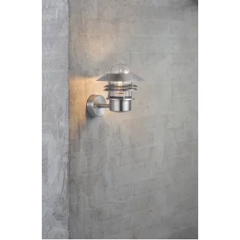 Nordlux Blokhus  ezüst vízvédett kültéri fali lámpa (NOR-25011031) E27 1 izzós IP54