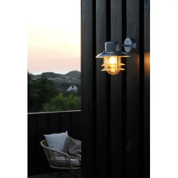 Nordlux Blokhus  ezüst vízvédett kültéri fali lámpa (NOR-25051031) E27 1 izzós IP54