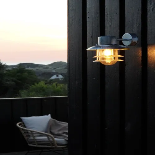 Nordlux Blokhus  ezüst vízvédett kültéri fali lámpa (NOR-25051031) E27 1 izzós IP54