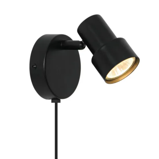 Nordlux Boston spot  fekete fali spotlámpa (NOR-2512391003) GU10 1 izzós IP20