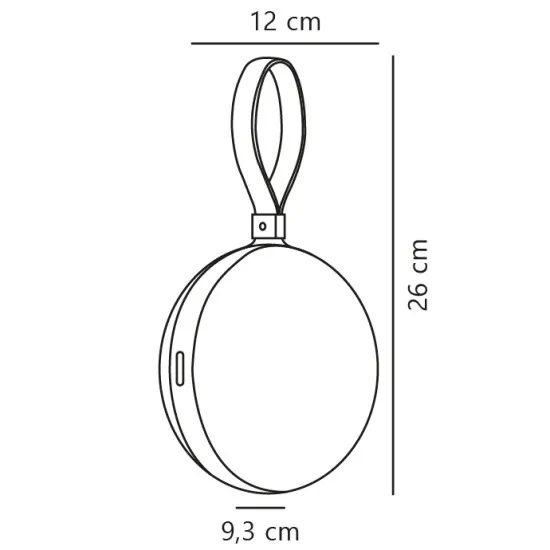 Nordlux Bring To-Go fekete-fehér kültéri hordozható LED asztali lámpa (NOR-2218013001) LED 1 izzós IP54