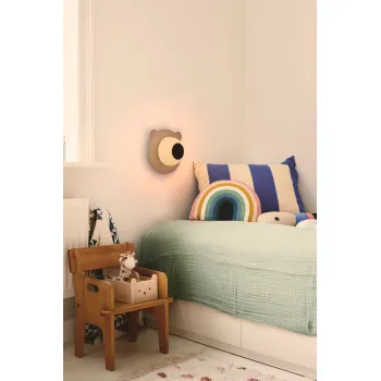 Nordlux Bruna Bear  barna-fehér gyerek fali lámpa (NOR-2312951018) E14 1 izzós IP20