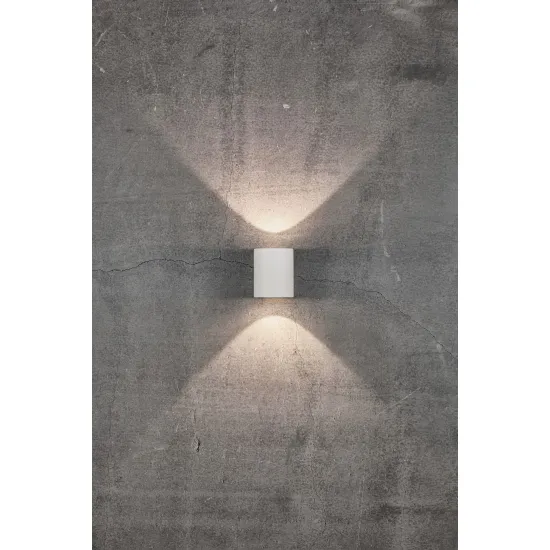 Nordlux Canto 2  fehér LED vízvédett kültéri fali lámpa (NOR-49701001) LED 1 izzós IP44
