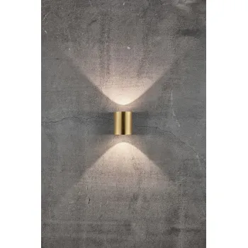 Nordlux Canto 2  arany LED vízvédett kültéri fali lámpa (NOR-49701035) LED 1 izzós IP44