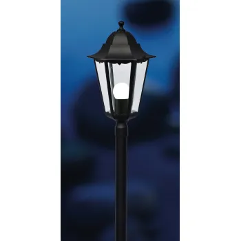 Nordlux Cardiff  fekete-átlátszó vízvédett kültéri állólámpa (NOR-74398003) E27 1 izzós IP44