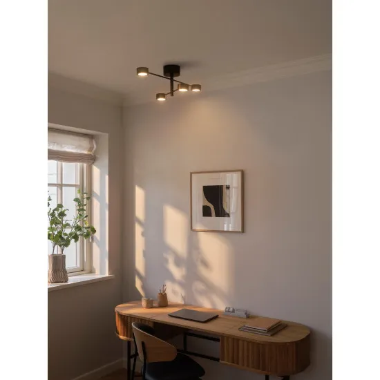 Nordlux Clyde Flex 4-Rail  fekete LED mennyezeti spotlámpa (NOR-2412260103) LED 1 izzós IP20