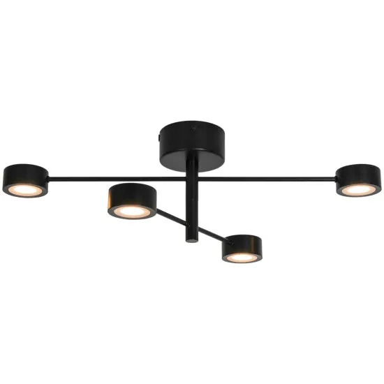 Nordlux Clyde Flex 4-Rail  fekete LED mennyezeti spotlámpa (NOR-2412260103) LED 1 izzós IP20