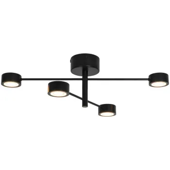 Nordlux Clyde Flex 4-Rail  fekete LED mennyezeti spotlámpa (NOR-2412260103) LED 1 izzós IP20